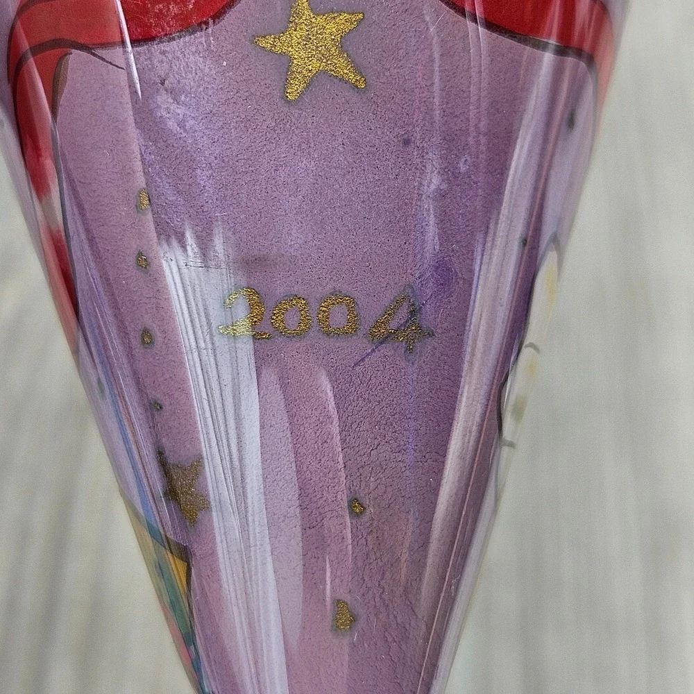 Pier 1 Li Bien 2004 Angel Christmas Ornament Hand Painted Glass Teardrop Boxed